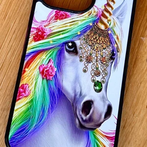 Mobilskal Unicorn-motiv till IPhone! - Mobilskal med Unicorn-motiv som passar till IPhone 13/14 & 15 PRO. Oanvänt. 