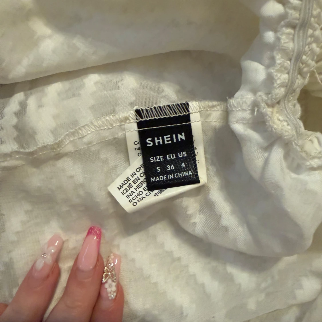 Vit volangtop från SHEIN - 1