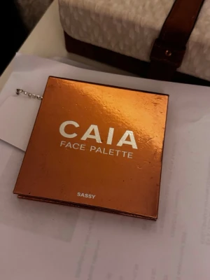 Caia sassy palett  - Säljer caias sassy palett endast testat men highligtern har jag skrapat ur lite (minns inte varför) haha. Men de andra är de 90-95% kvar i och highligtern kanske 70% kvar. Köpt för 500kr 