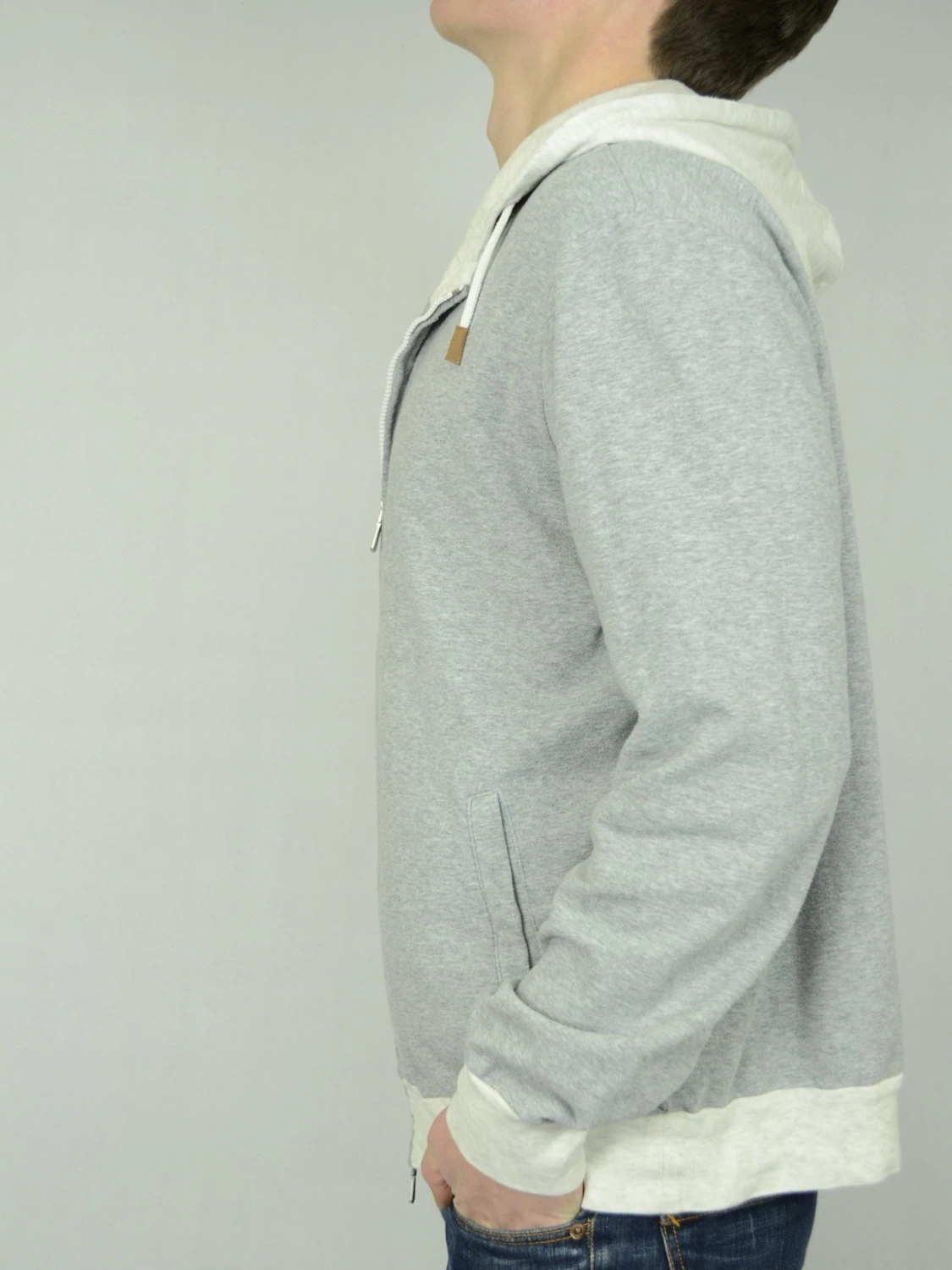 Eleventy hoodie med dragkedja  - 1