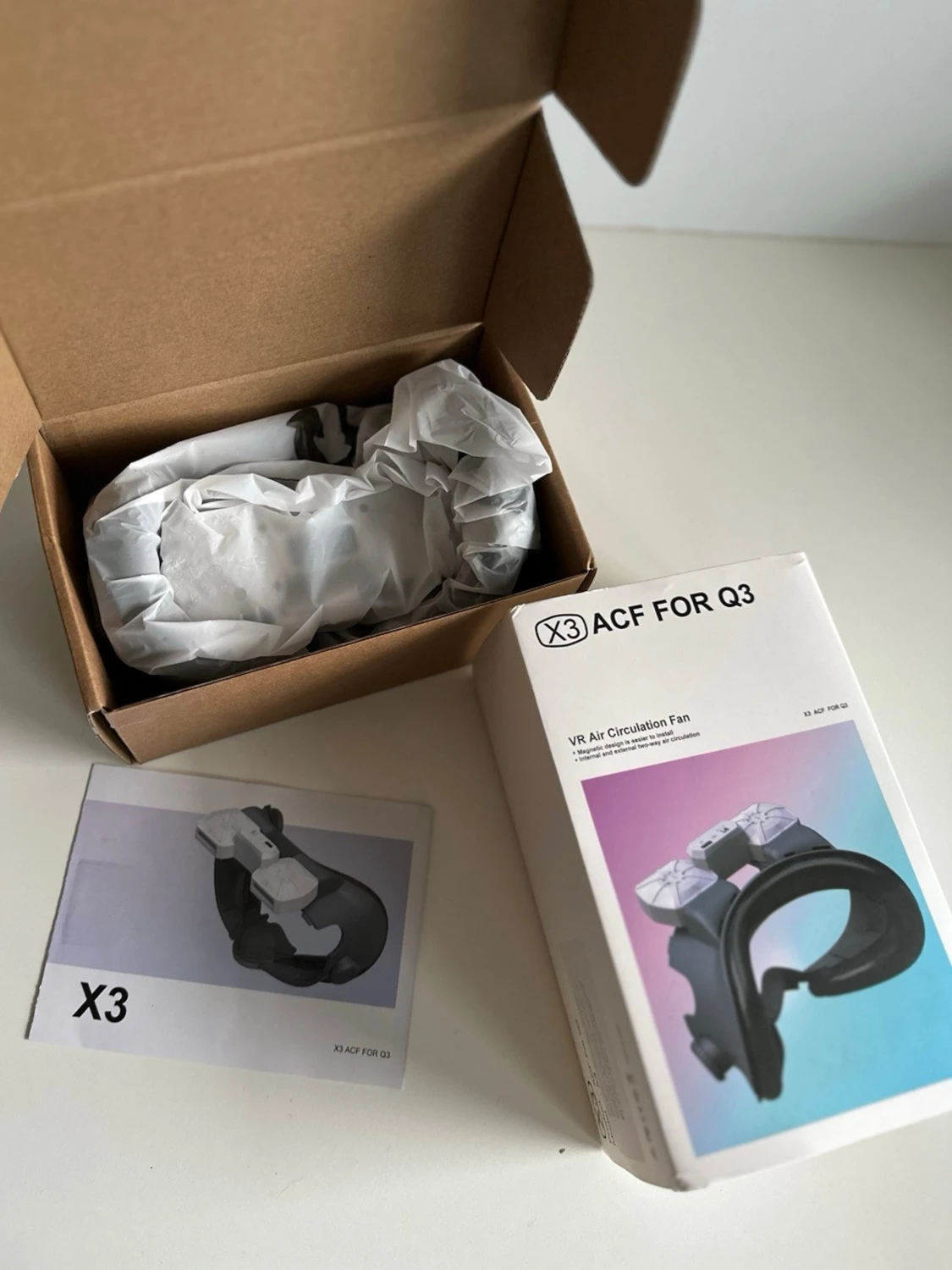 Meta Quest 3 FIIT VR X3 Air Fläktkudde - 1