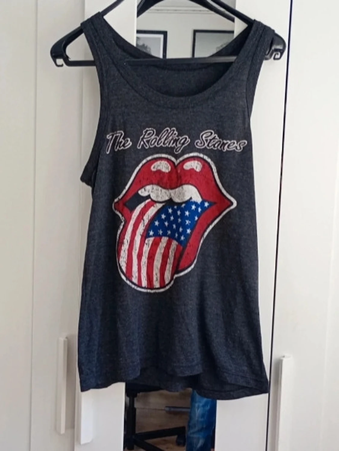 Rolling Stones grå linnetopp