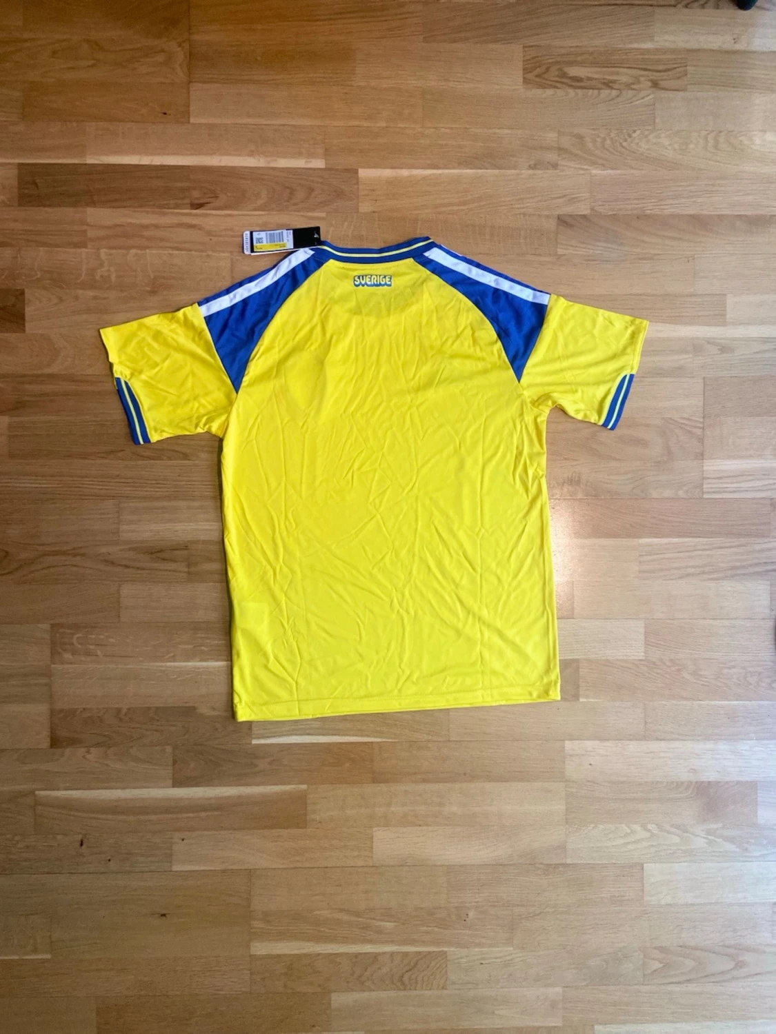 Sverige fotbollströja Adidas gul/blå - 1
