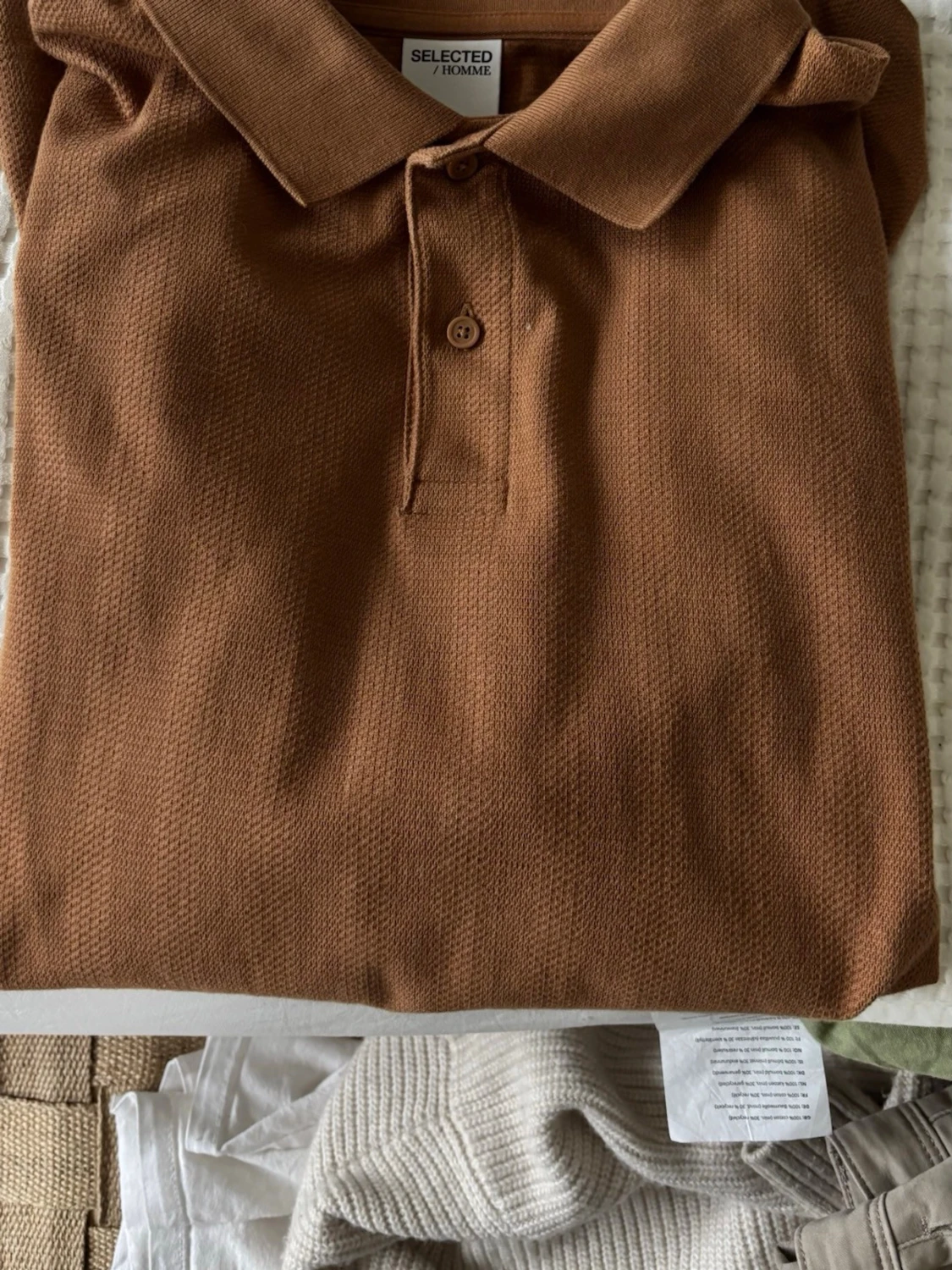 Brun pikétröja från Selected Homme - 1