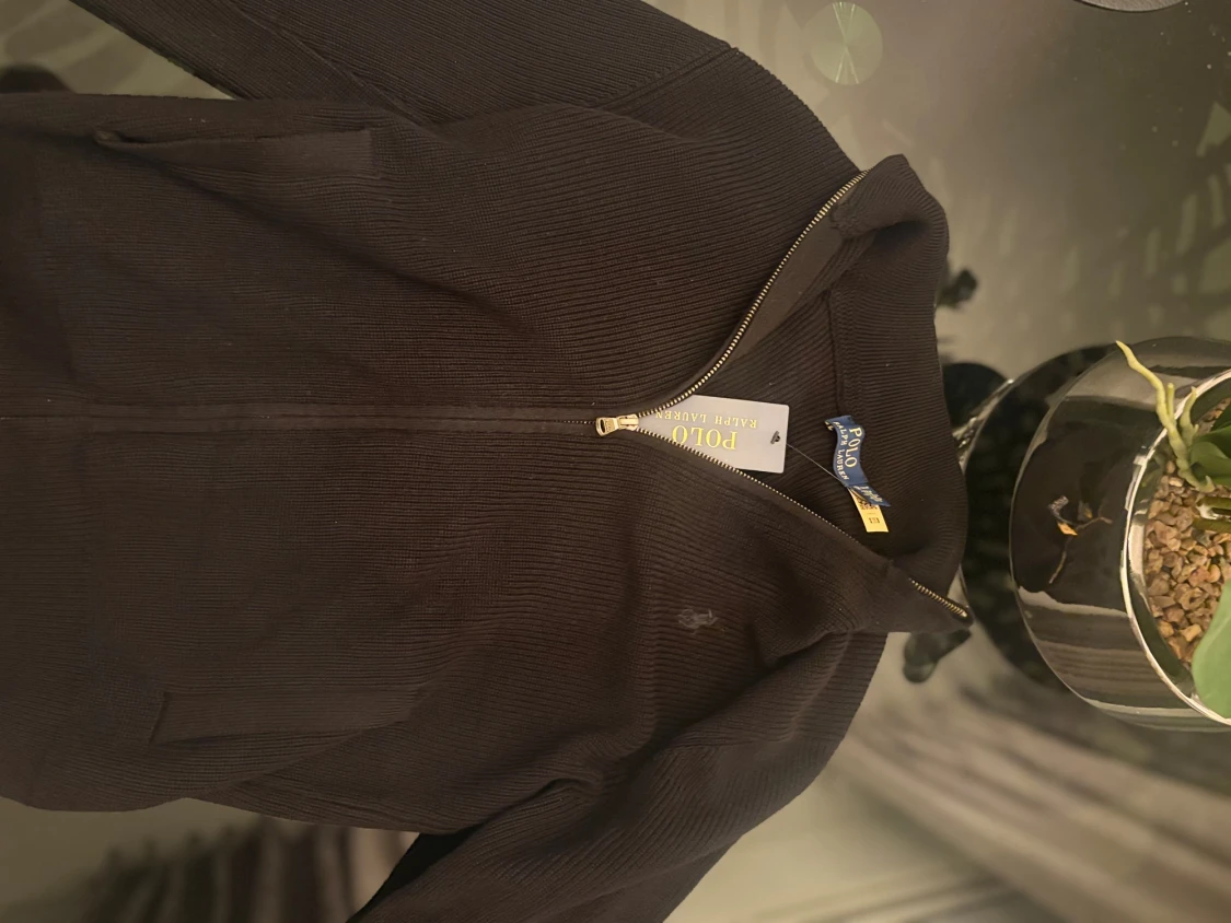 Svart stickad hoodie från Polo Ralph Lauren - 3