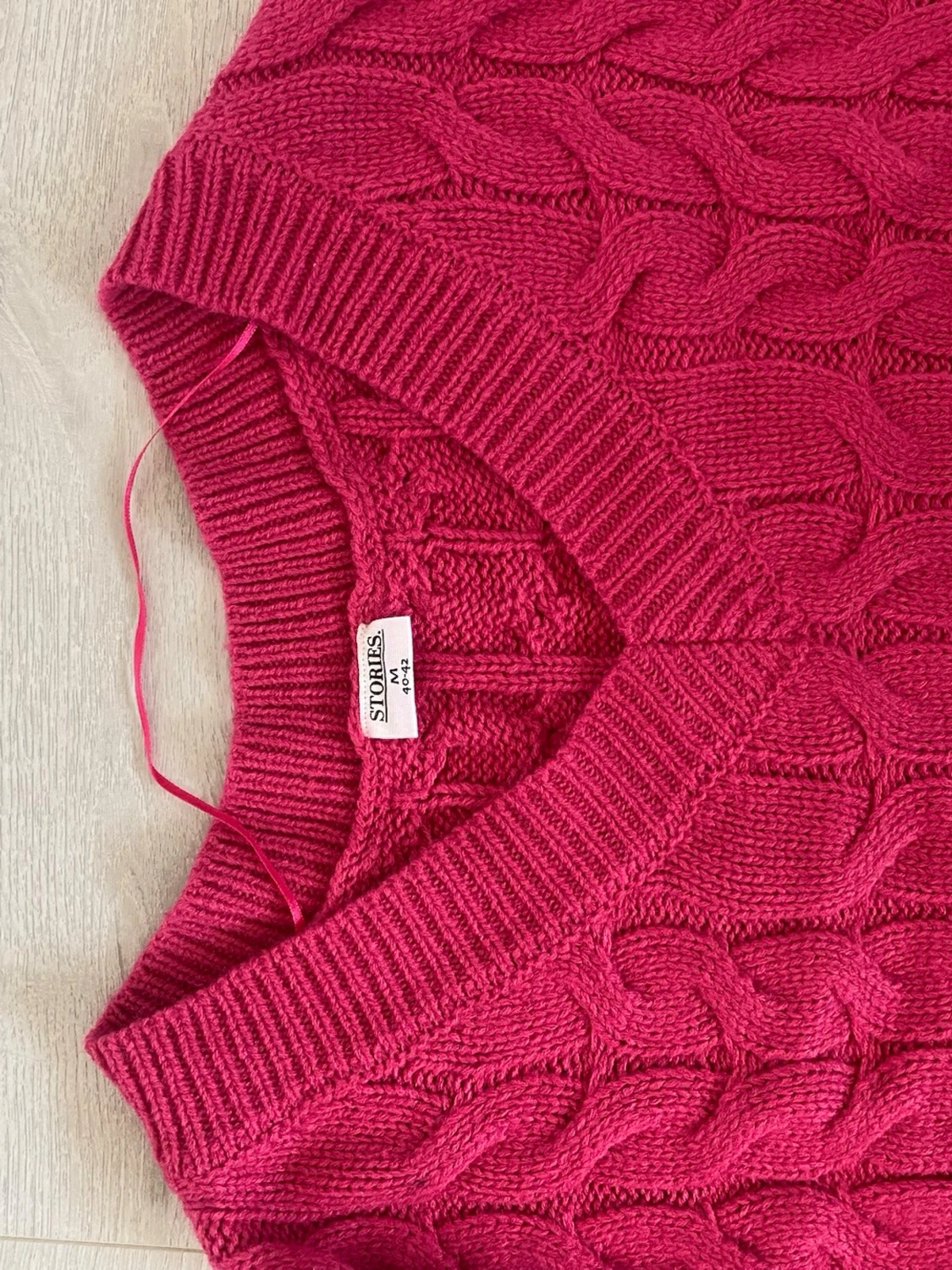Rosa stickad Tröja - 2