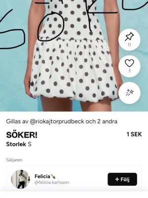 SÖKER - SÖKER I STORLEK S ELLER M ELLER XS