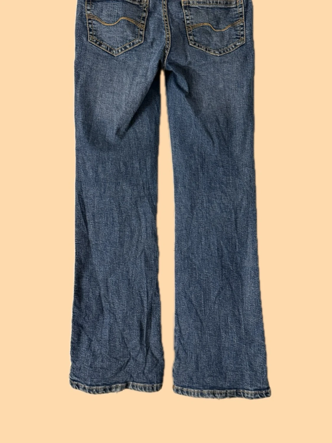 Blå bootcut jeans  - 1