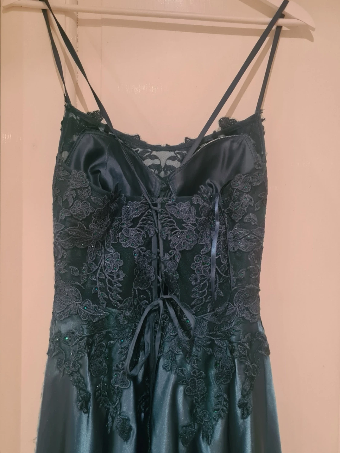 Mörkgrön balklänning - 3