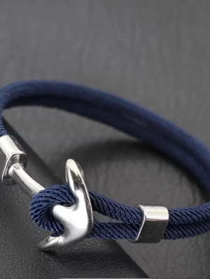 Ankar armband mörk blå - Justerbar storlek nytt skick