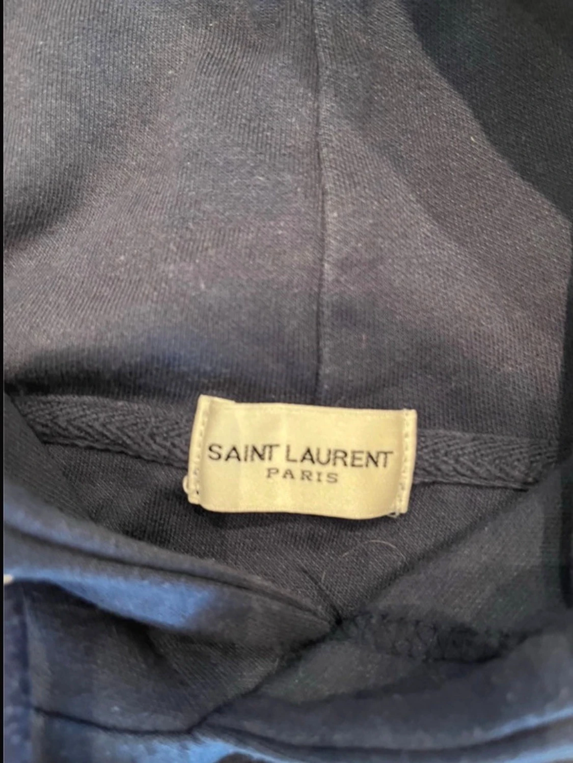Mörkblå hoodie från Saint Laurent - 2