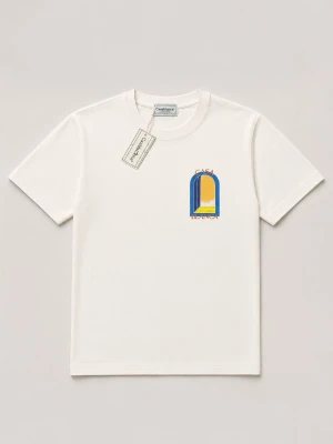 Vit Casablanca T-shirt  - Säljer en vit t-shirt från Casablanca som är storlek M. T-shirt är helt ny och oanvänd. OBS T-shirten kommer inte strucken.