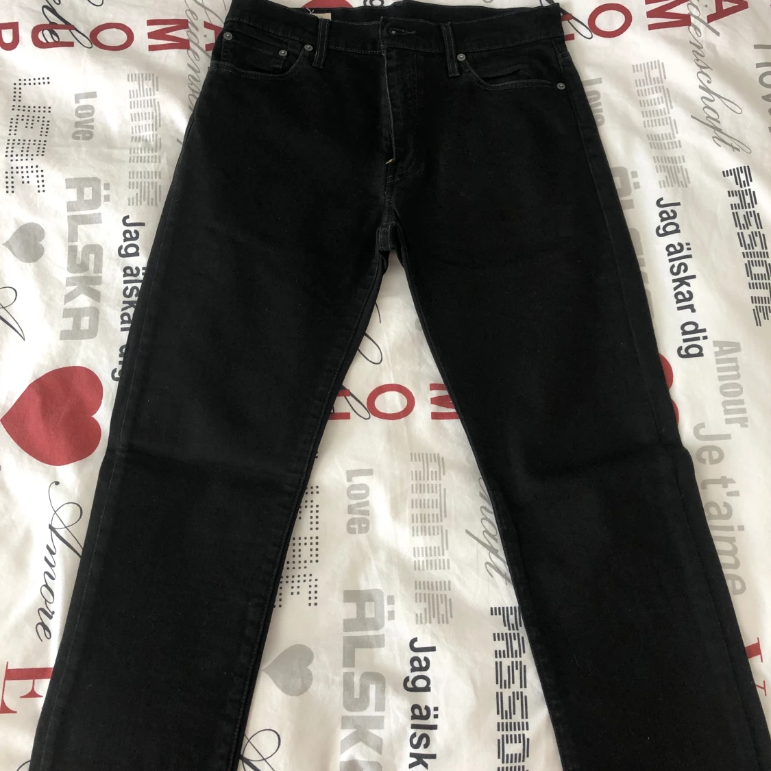 Svarta Levis Jeans 