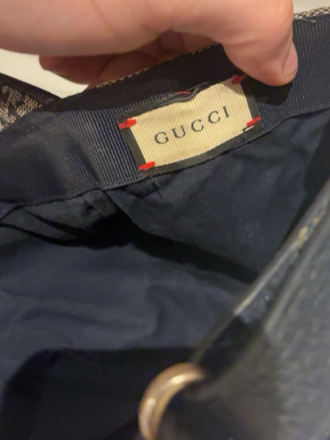 Gucci beige keps med GG-mönster - 4