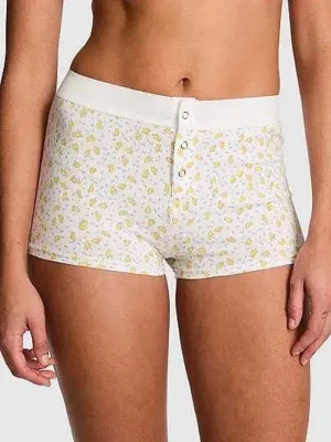 Frankies Bikinis x Pink boyshorts  - Ny med prislapp! Söta slutsålda boyshorts med blommor och kycklingar. Tyvärr köpt fel storlek. Nypris var runt 300-500 tror jag?