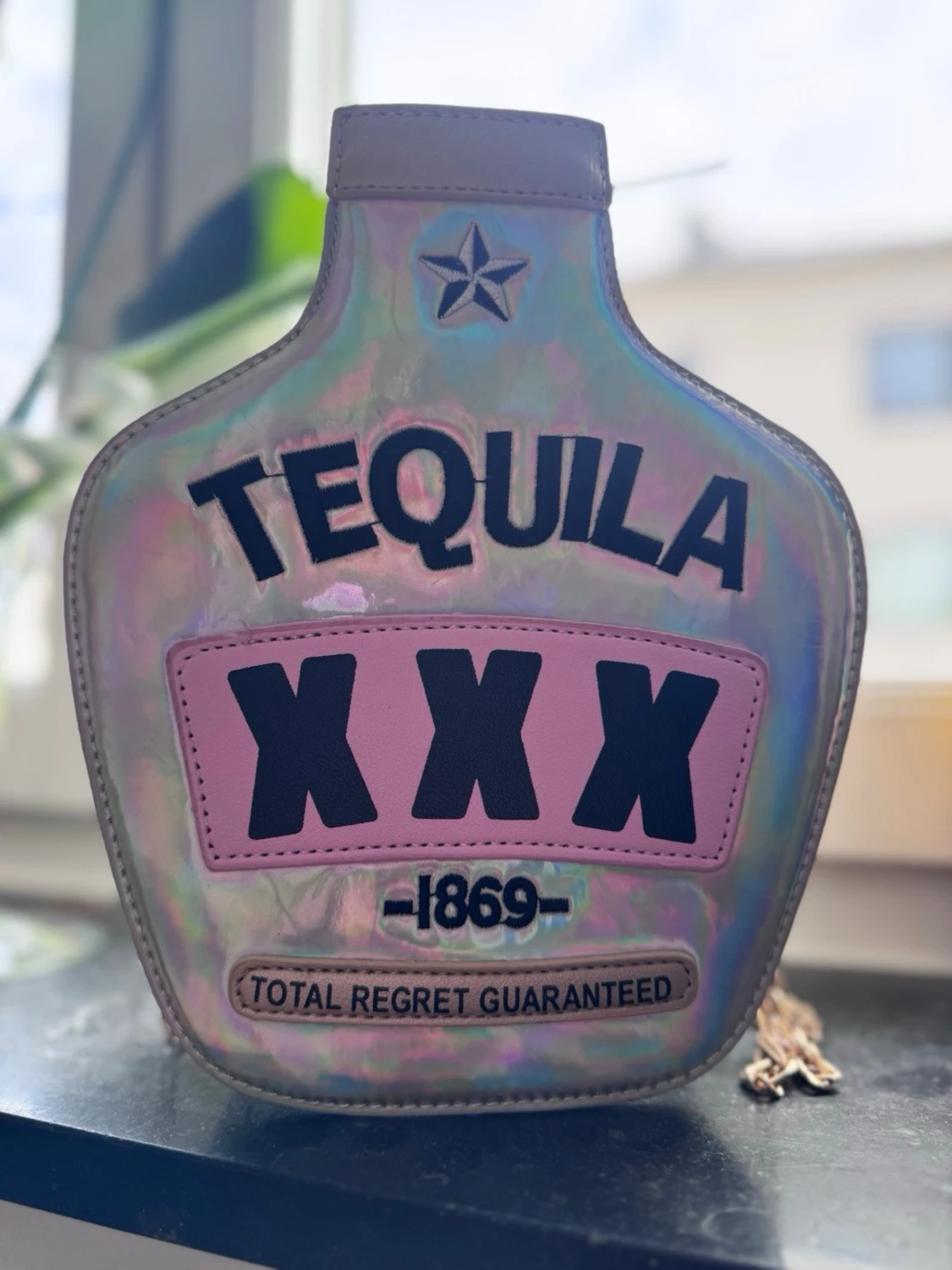 Holografisk väska tequila-flaska - 1