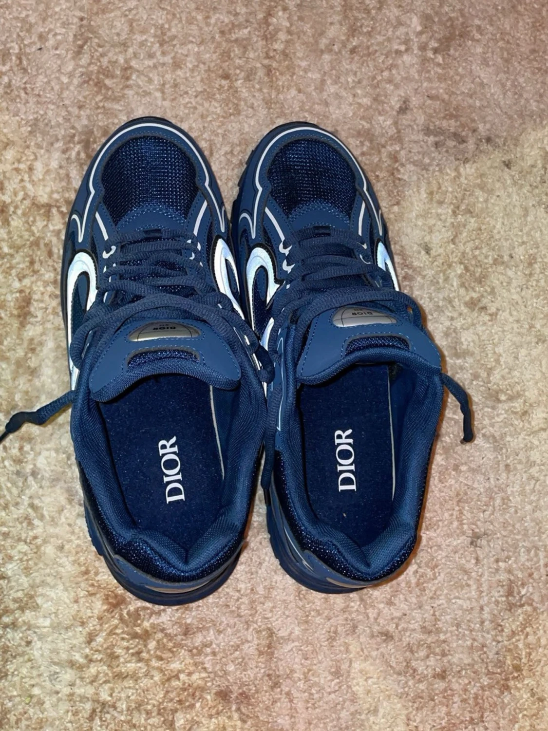 Blå Dior sneakers med vita detaljer - 2