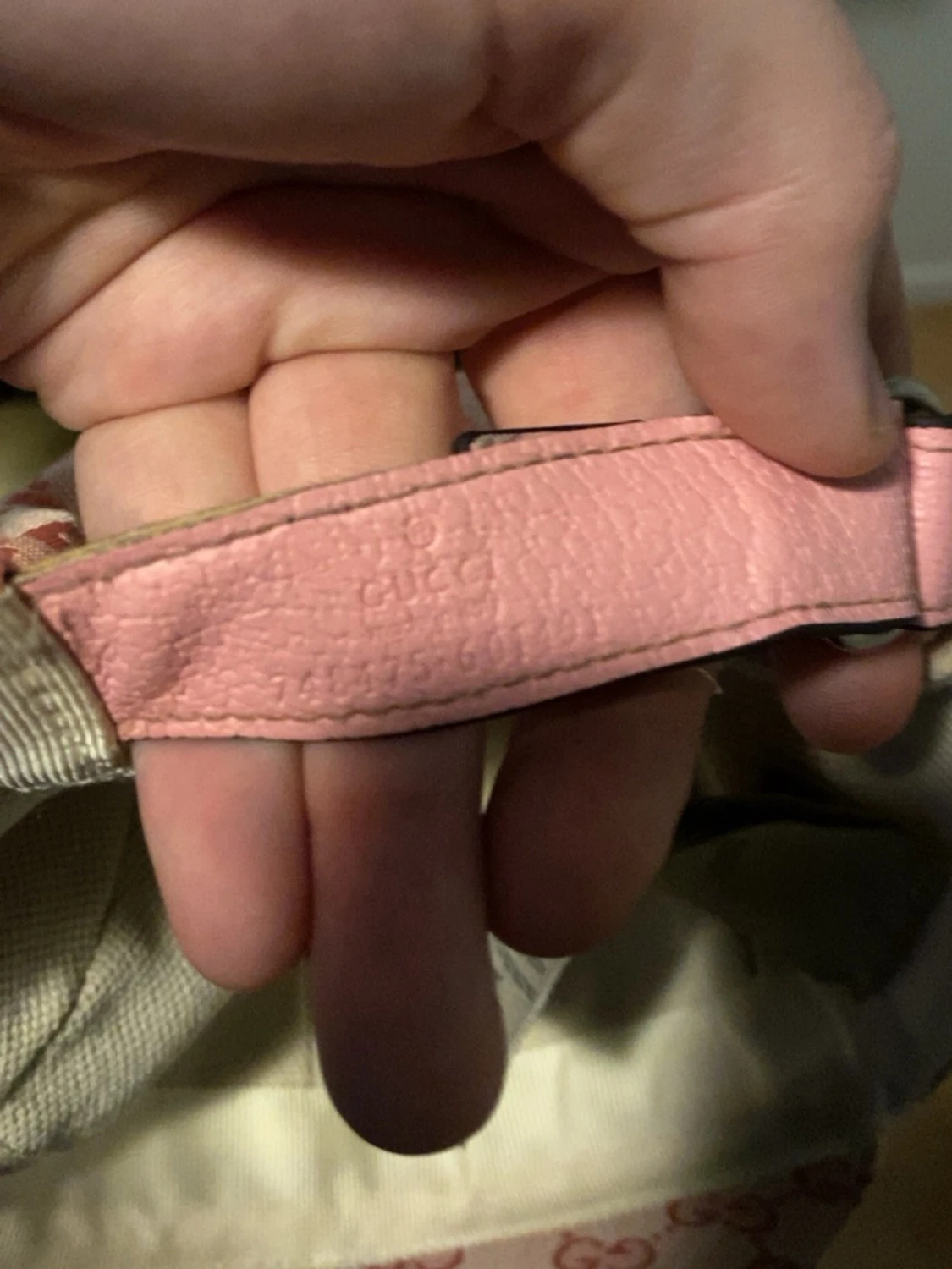 Rosa Gucci keps med monogram - 6