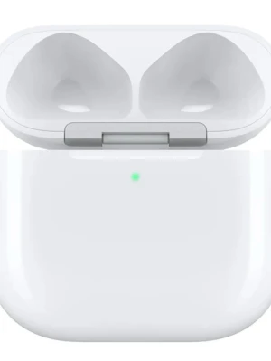 Apple AirPods 4 laddningsetui vit - Snyggt och smidigt laddningsetui till Apple AirPods i blank vit plast. Etuiet har en LED-indikator på framsidan och magnetiskt lock. Perfekt för att ladda och förvara dina trådlösa hörlurar när du är på språng.