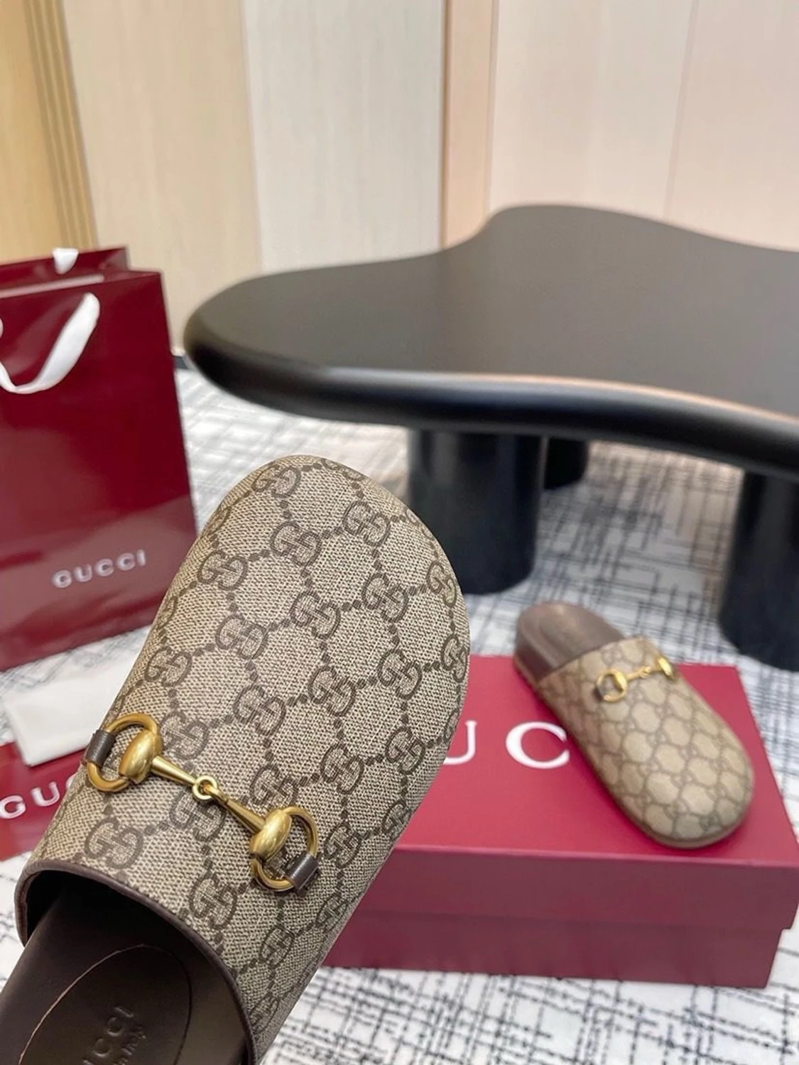 Beige tofflor - 4