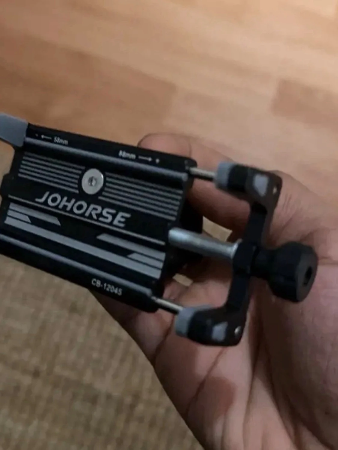 JOHORSE mobilhållare cykel svart metall - 2