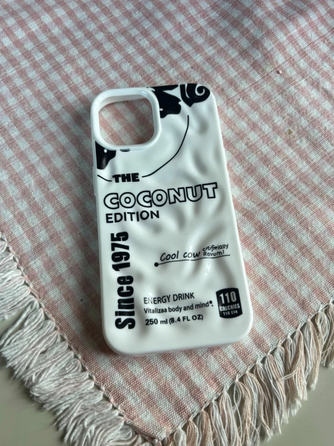 iPhone 15 Vitt mobilskal Coconut Edition