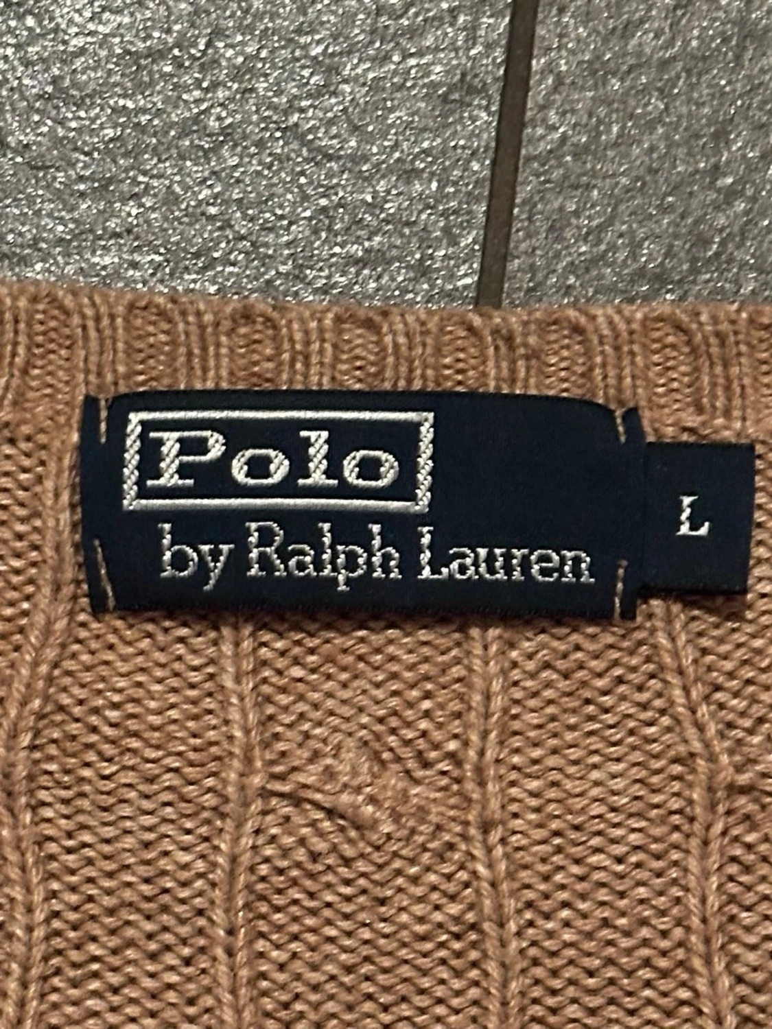 Beige kabelstickad tröja Polo Ralph Lauren - 1
