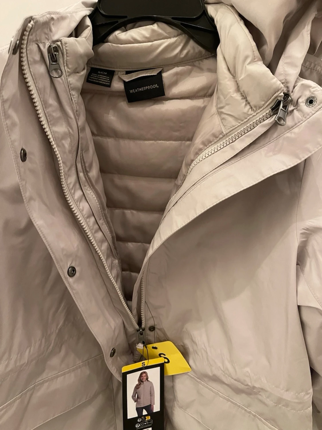 Ljusgrå regnjacka från Weatherproof