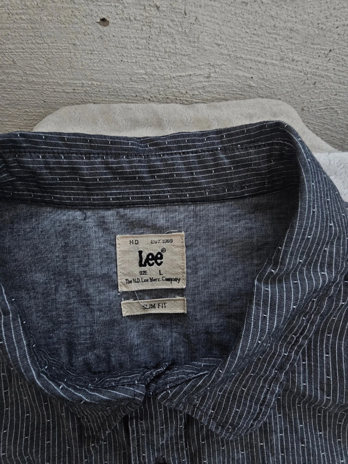 Randig skjorta från Lee i bomull - 1