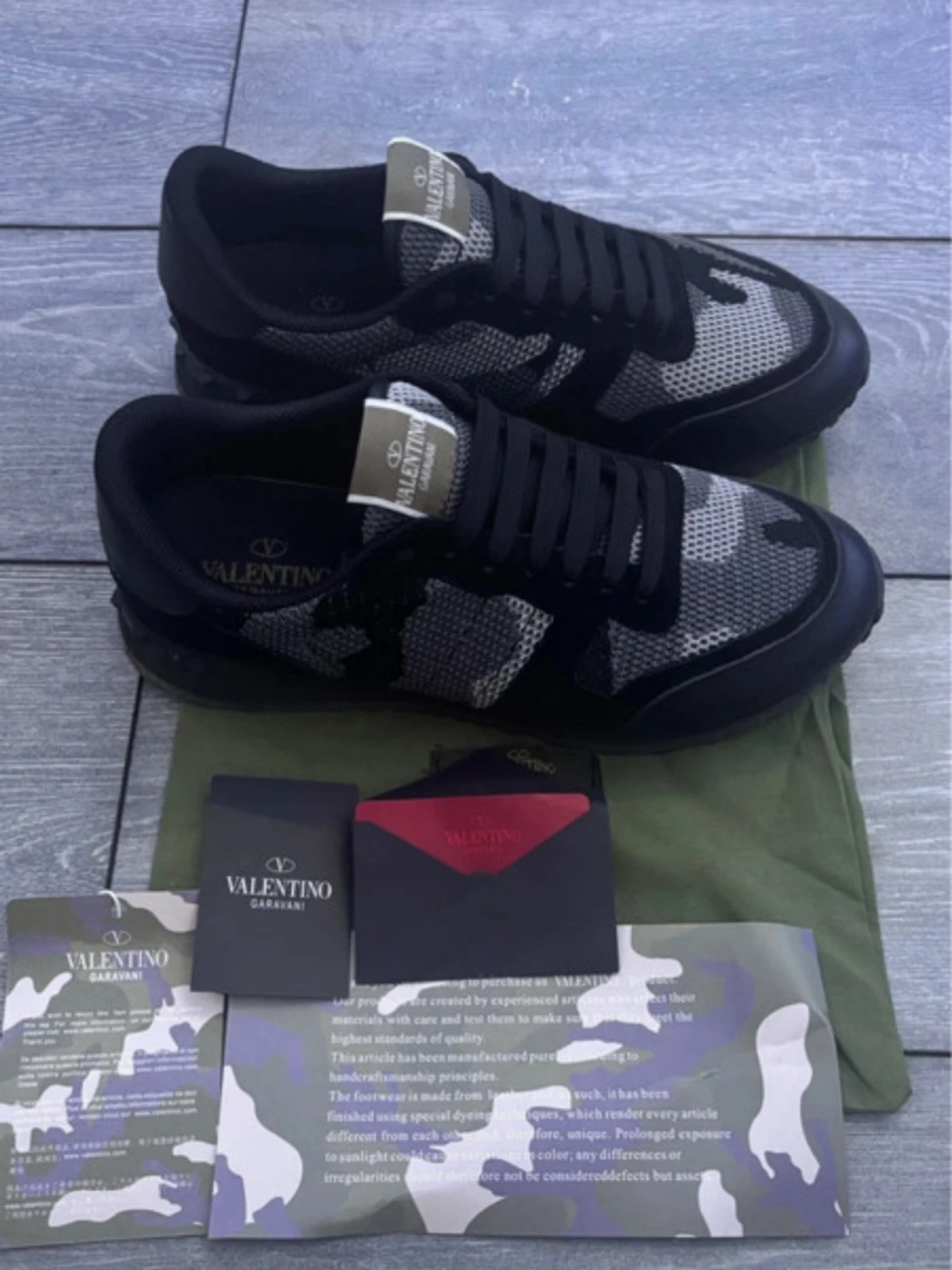 Valentino Garavani camo sneakers - 1