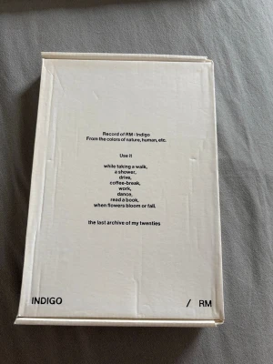RM ALBUM  - Indigo album by RM, cd poster och bilder är med samt photocard! 