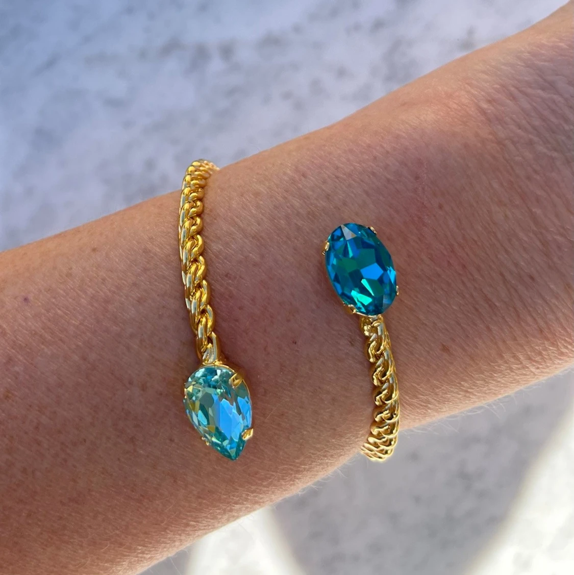 Armband Bangle Aquamarine  - 2
