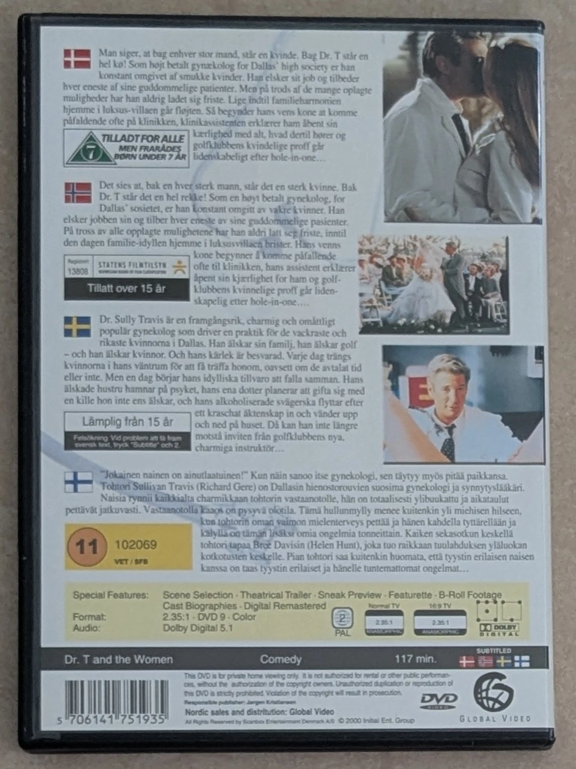Dr. T and the women , DVD  - 1