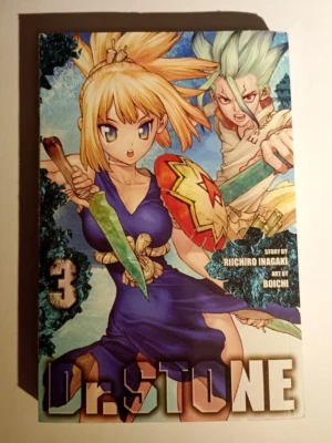 Dr. Stone manga 3 English  - Dr. Stone manga volym 3 på engelska.