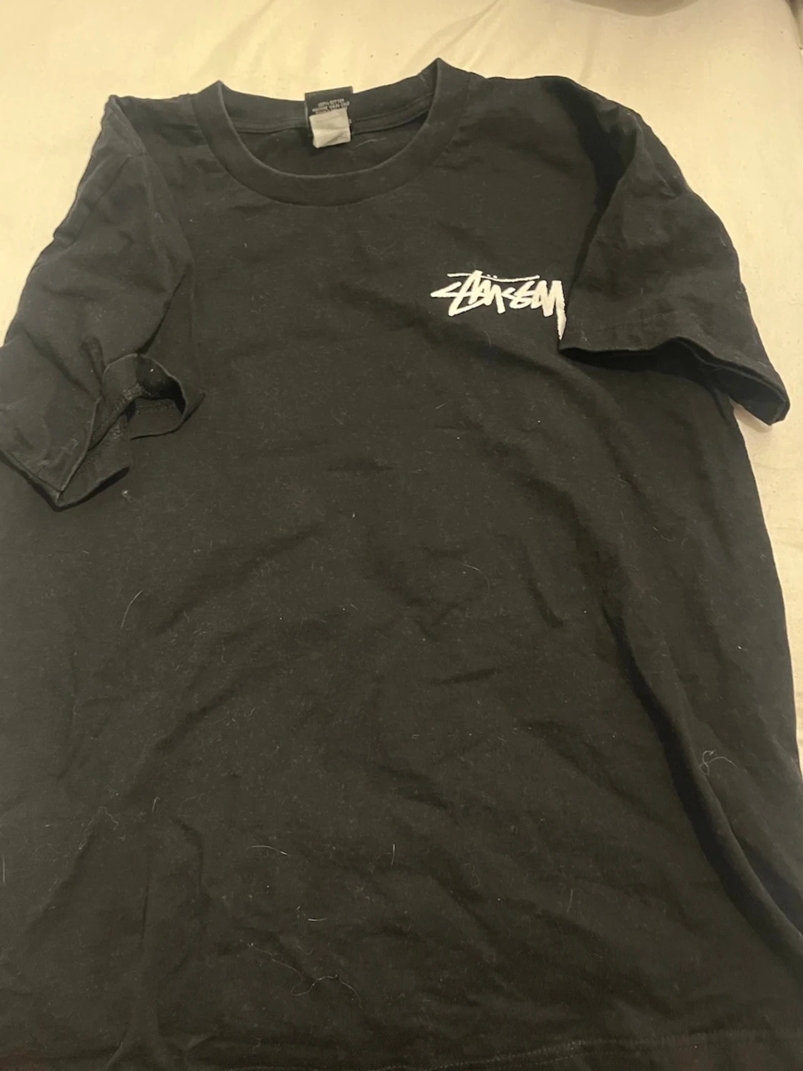 Svart Stüssy t-shirt med tärningsmotiv