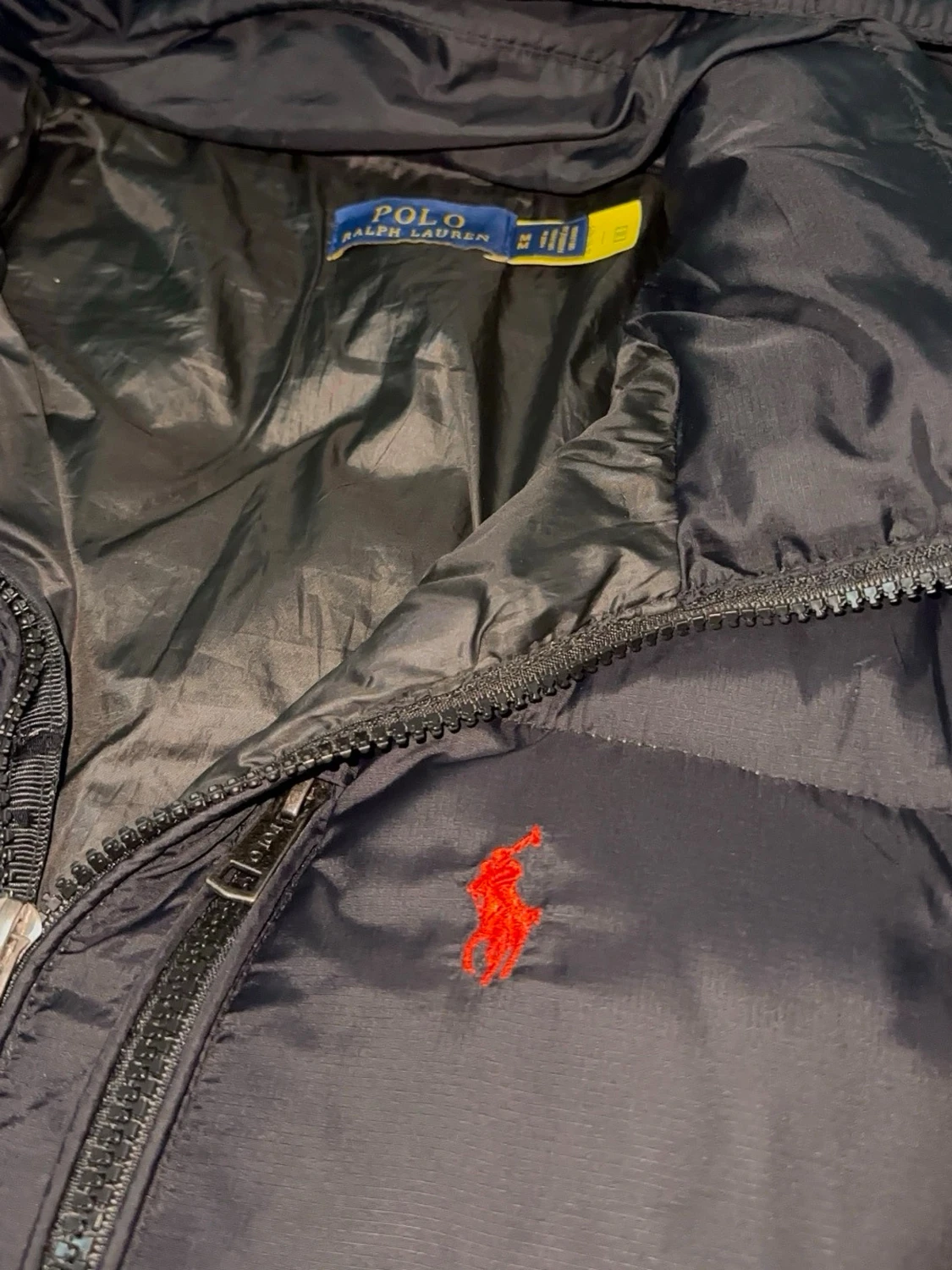 Svart polo jacka  - 2