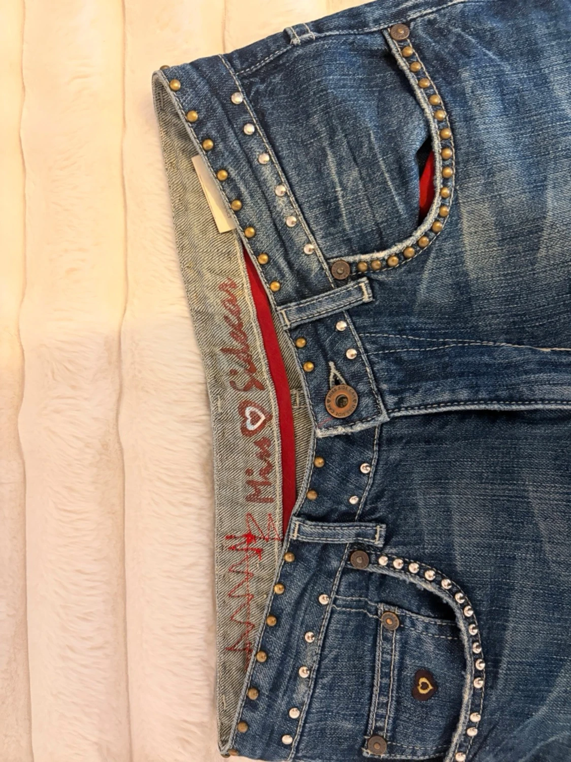 Blå Miss Sixty jeans med nitar - 4