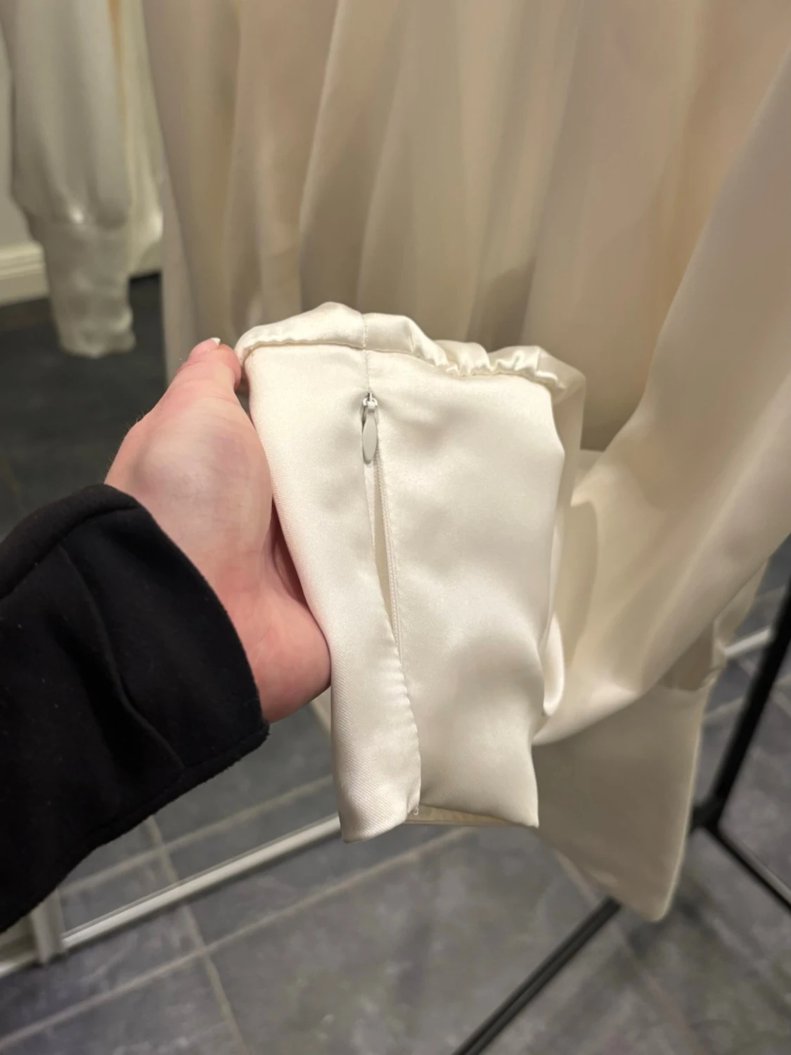 Zara satin blouse tie back  - 1