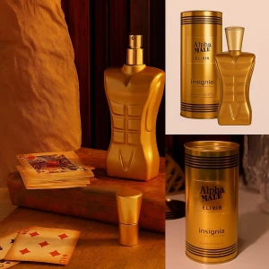 🔥 Alpha Male Elixir – Insignia - Kraftfull och maskulin doft med varm, intensiv karaktär. En riktig statement-parfym 💛 👨 Kön: Herr 🍊 Topp: kryddiga & friska noter 🌿 Hjärta: aromatiska toner 🔥 Bas: amber, trä & vanilj ✨ Ny i förpackning 📦 Perfekt som present #parfym #herrparfym #alpha #elixir #plick