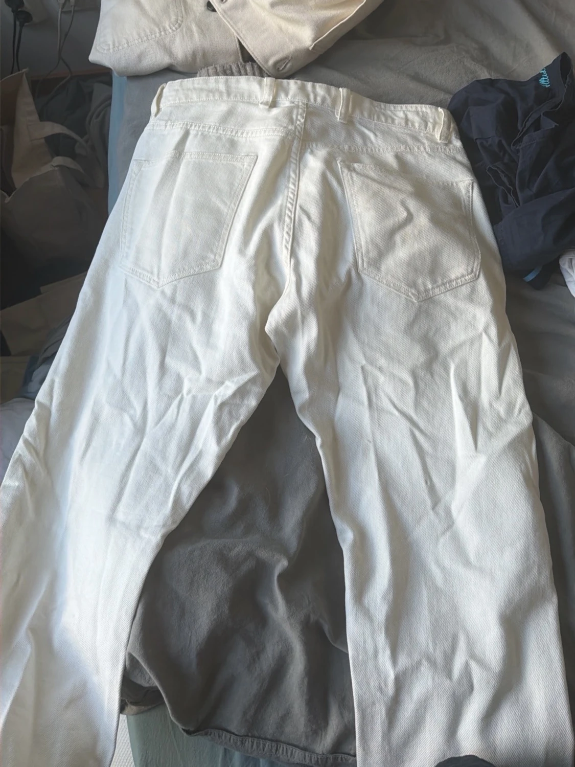 Vita raka jeans från massimo dutti - 1