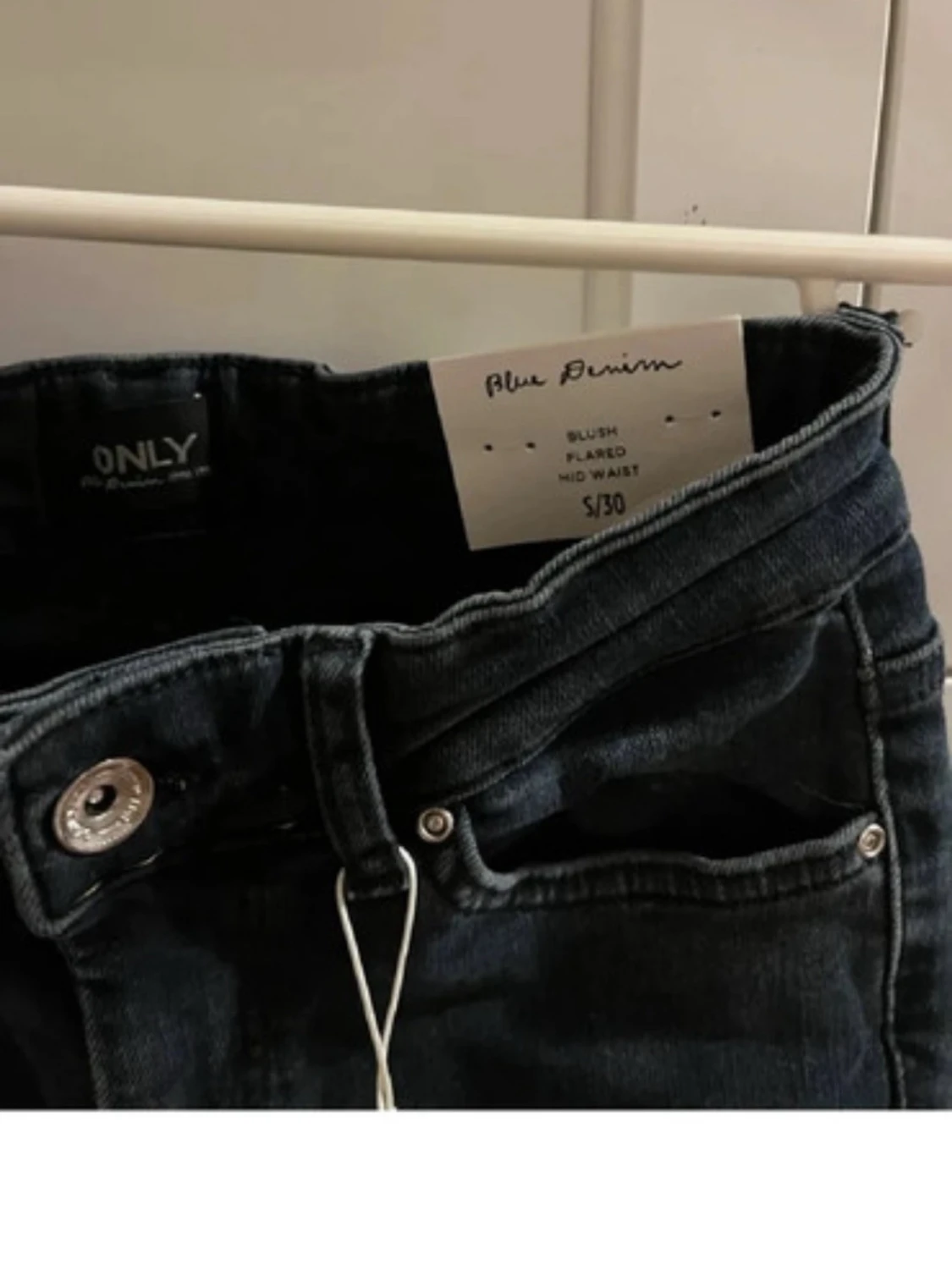 Mörkblå bootcut jeans från only - 3
