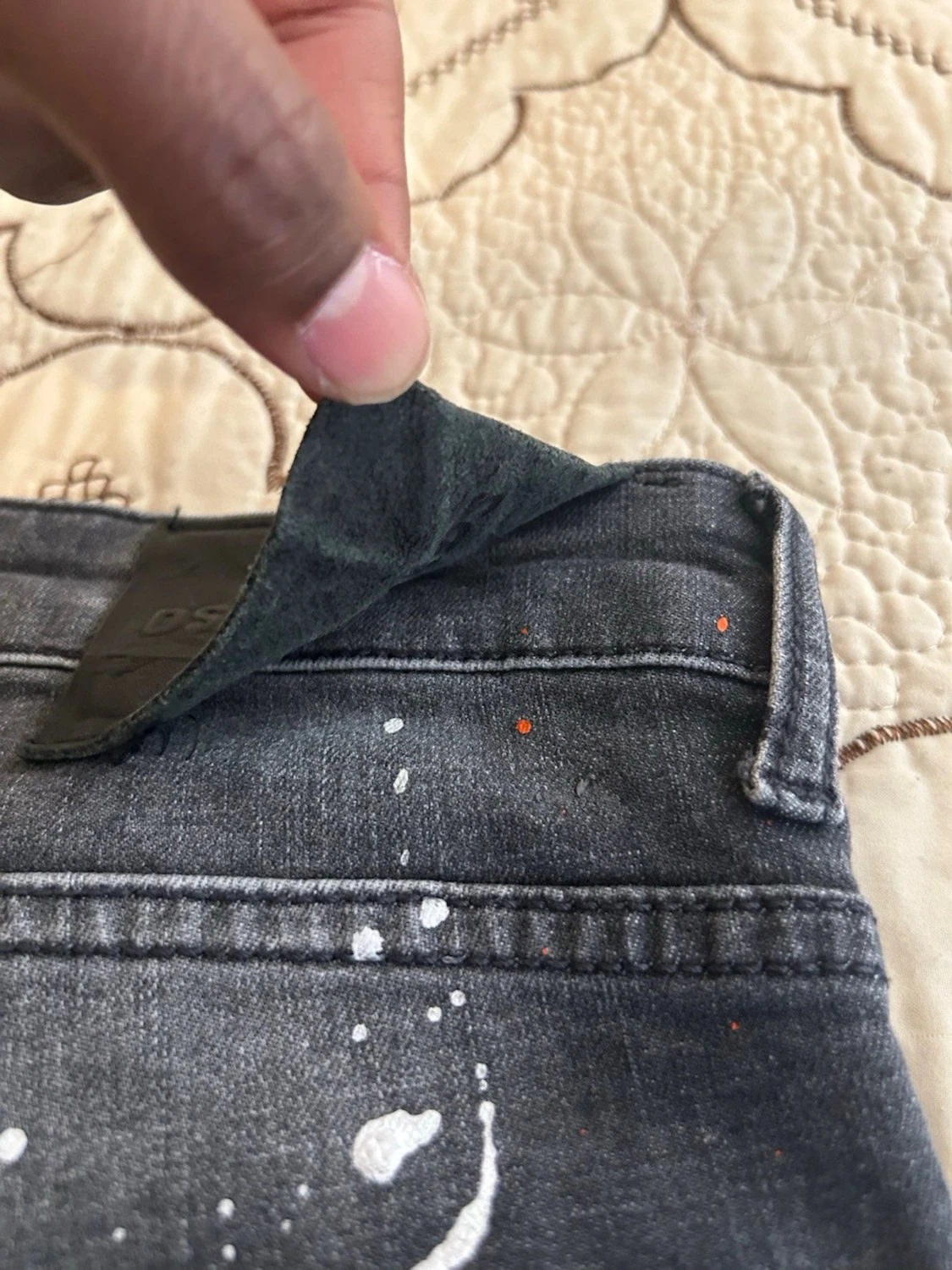 Mörkblå distressed jeans Dsquared2 - 4