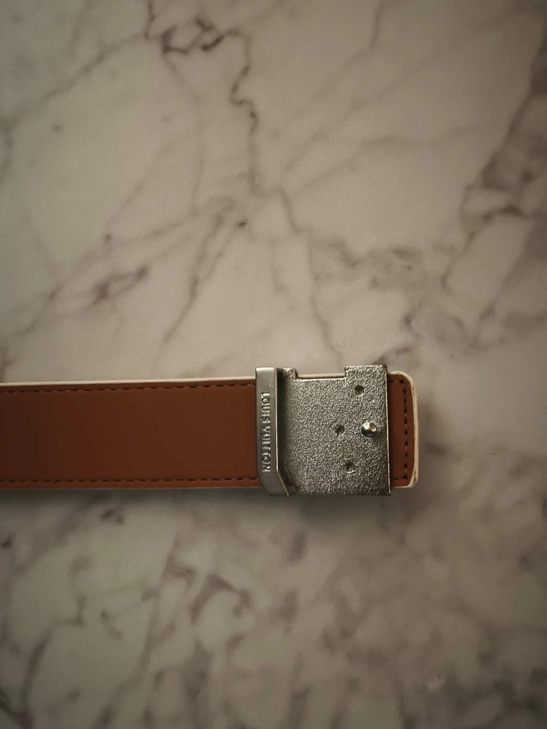 Vitt L designer bälte 115 - 2