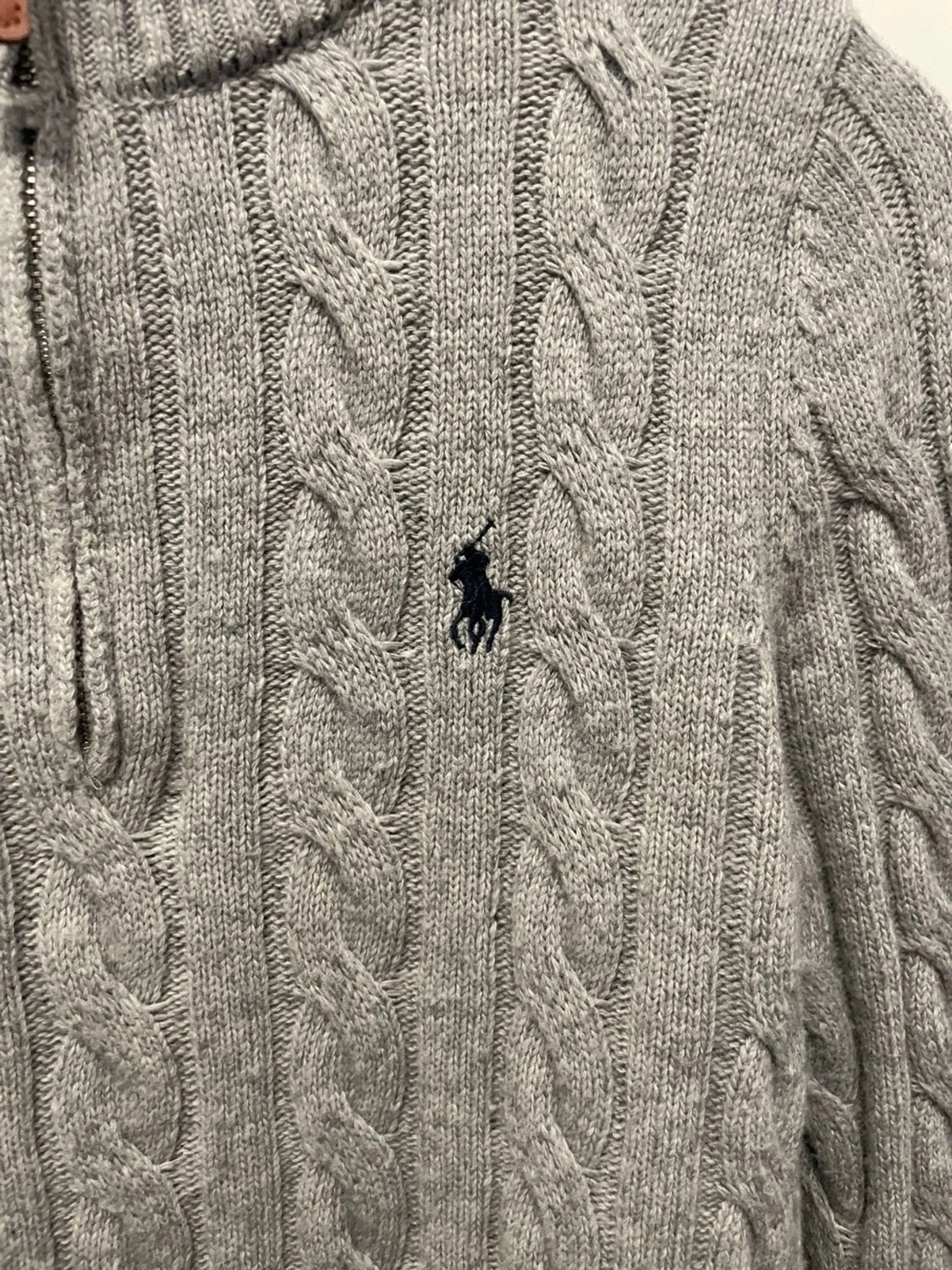 Grå kabelstickad tröja Polo Ralph Lauren - 2