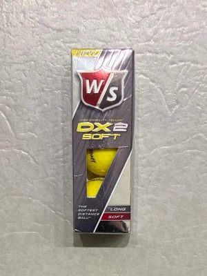 Wilson DX2 - 3 pack gula DX2 Wilson Staff golfbollar