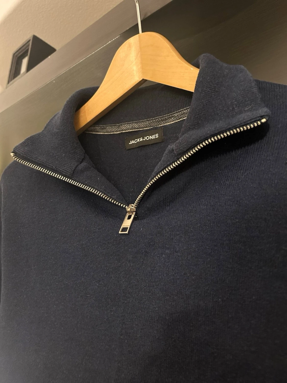 Mörkblå Jack & Jones Quarterzip - 2