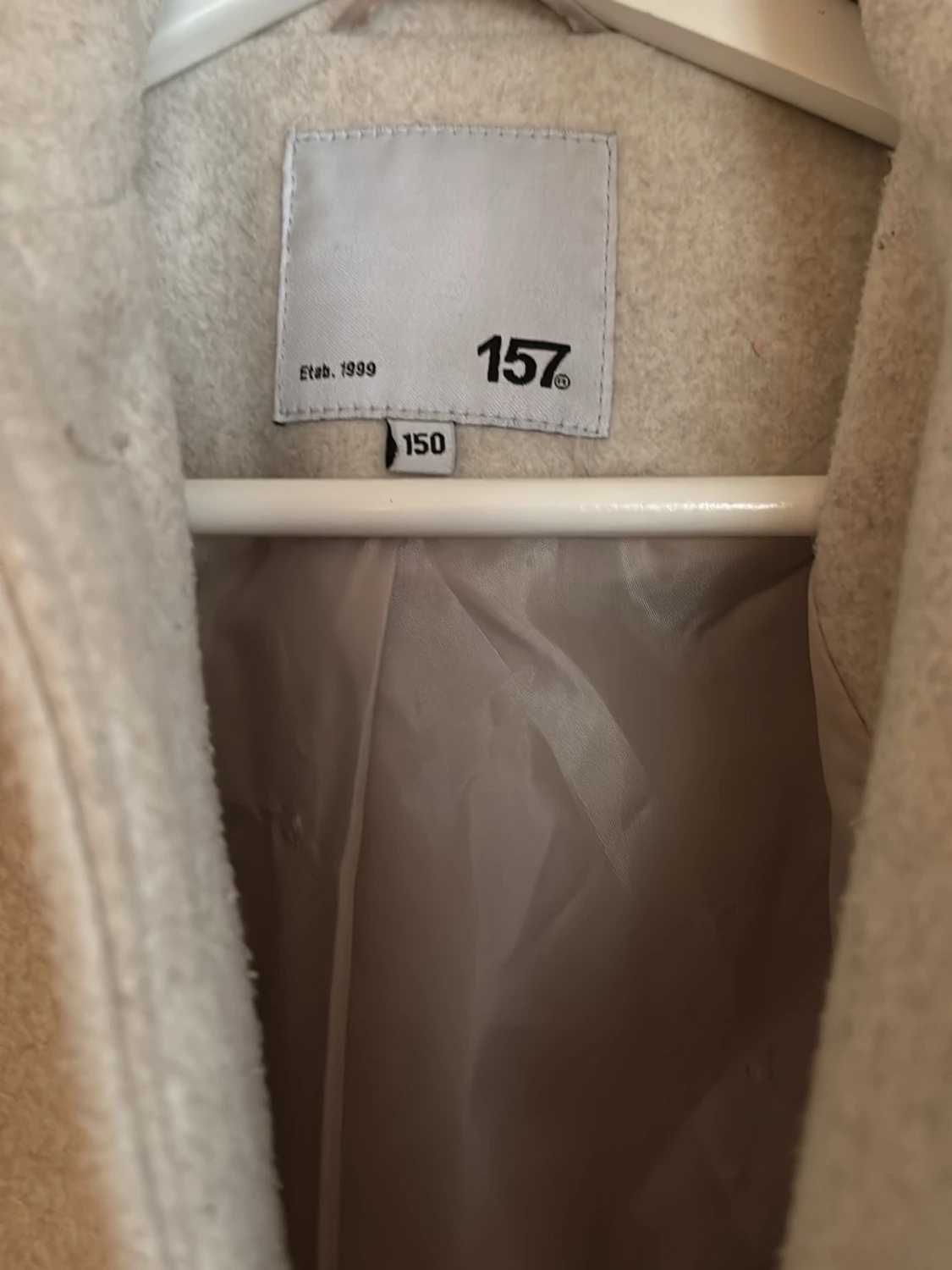 Beige ullrock från 157 - 1