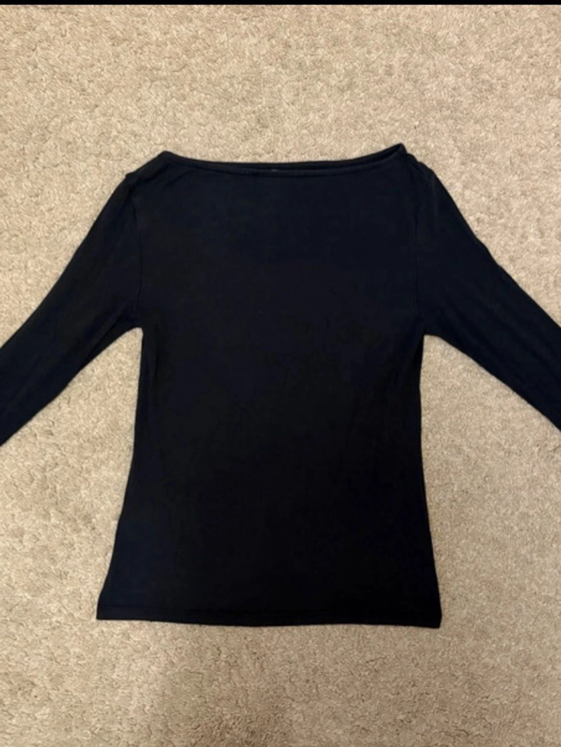 Marinblå  långärmad topp - 1