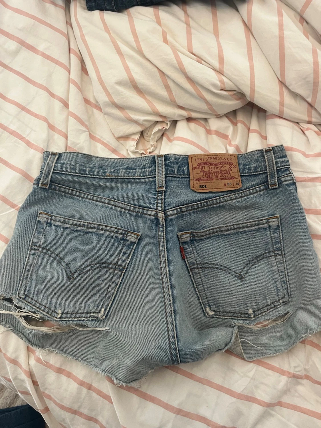 Levi's blå jeansshorts - 3