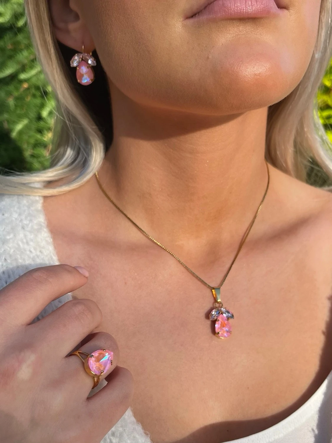 Smyckesset Light Rose Crystal - 4